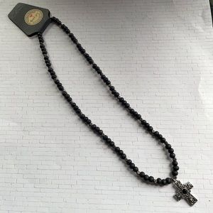 Handmade wood bead necklace